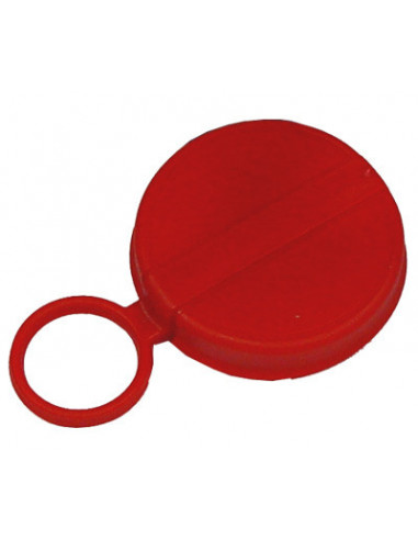 Capsule plastique PE 3/4" rouge pour bonde S38X6