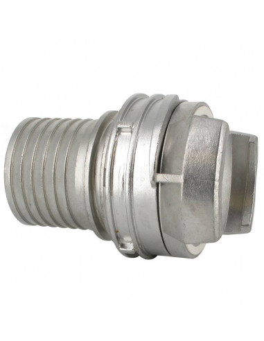 Symmetrical coupling Ø80 mm - with locking ring - Hose tail Ø 76 mm - Stainless Steel