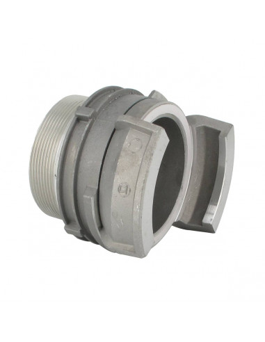 Symmetrical coupling - Aluminium - with locking ring - Male  3" BSP