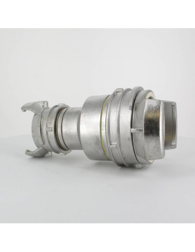 Symmetrical coupling double junction - with locking ring - Diameter 80 mm / 50 mm - Inox