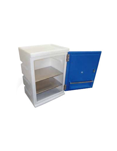 Retention closet (HDPE) for IBC tank - plastic duckboard