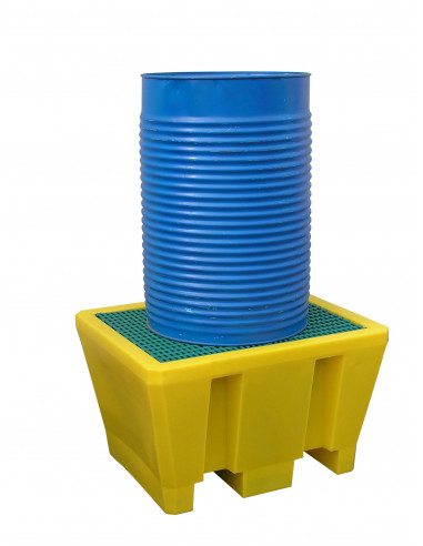 225 L retention tank (HDPE) - polypropylen duckboard