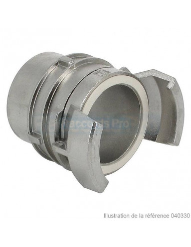 Symmetrical coupling - with locking ring - DN 100 - Female 4" BSP - Stainless Steel
