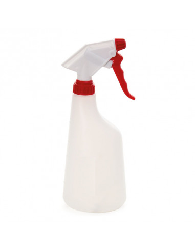Trigger sprayer 2.2 ml - NBR white/red  (Ø28/400) + bottle 630 ml natural