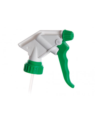 Trigger sprayer 2.2 ml - NBR - tube 25 cm - thread 28mm/400 (green)