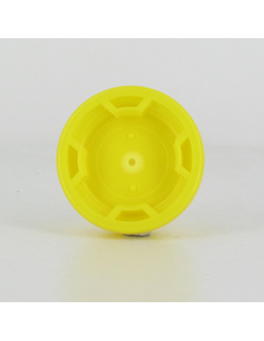 Male Cap 2" Tri-sure S56X4 (Push-Lock™ cap compatibility) yellow + micro-porous + PE round gasket