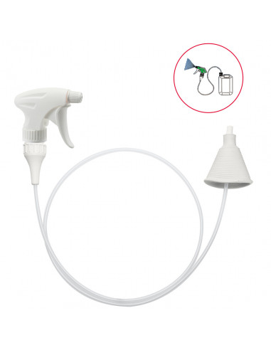 Trigger sprayer 1.3 ml - PE - Small cone with 120 cm extension