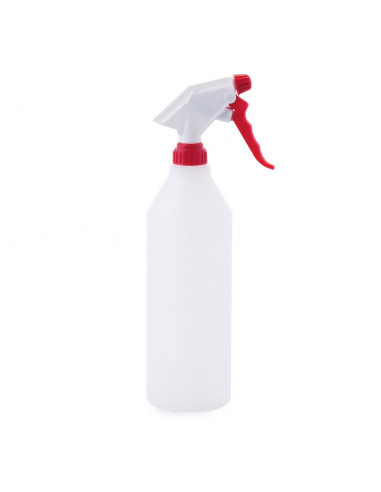 Trigger sprayer 2.2 ml - NBR white/red  (Ø28/400) + bottle 1035 ml natural