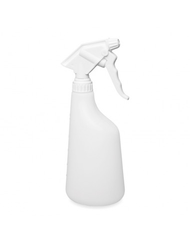 Trigger sprayer 2.2 ml - NBR white (Ø28/400) + bottle 630 ml white + graduated scale