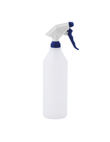 Trigger sprayer 2.2 ml - FPM white/blue (Ø28/400) + bottle 1035 ml natural