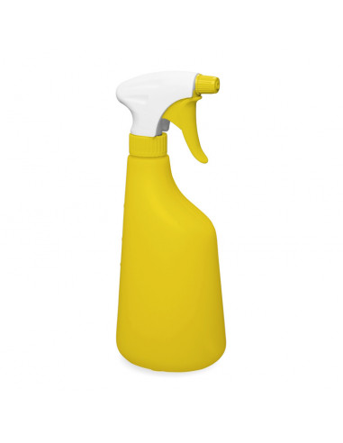 Trigger sprayer 1.3 ml - PE white/yellow (Ø28/400) + bottle 630 ml yellow + graduated scale