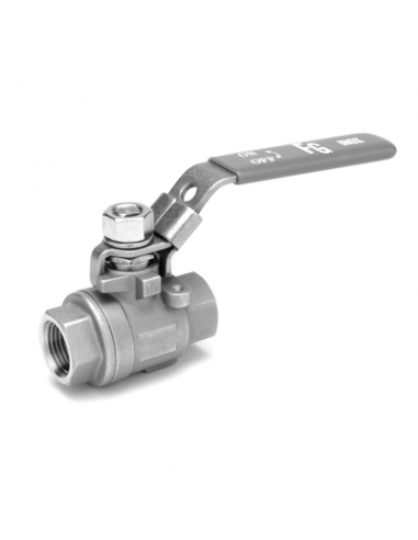 2 pieces ball valves female/female 1“ BSP (DN 25 mm) - Stainless Steel 316