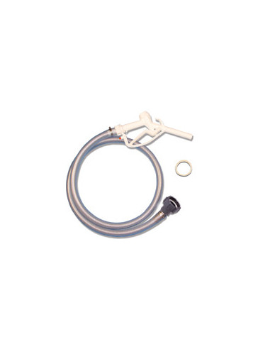 IBC‘s straight coupler 2" (S60X6) dispensing kit + white gun PP Ø25 + 3m pipe AL (FPM gasket)