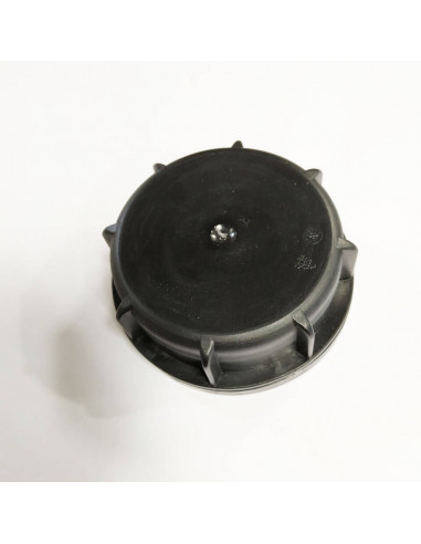 Bouchon F DIN61 (S60X6) Noir plein (plat) + Joint disque Alu-PE (sans inviolabilité)
