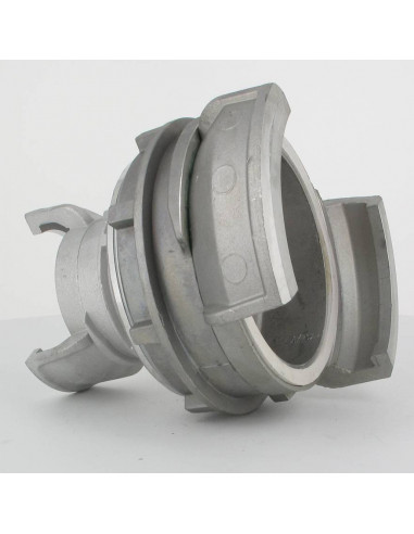 Symmetrical couplings double junction - with locking ring - Diameter 100 mm / 50 mm - Aluminium