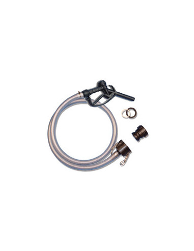 IBC‘s camlock 2" (S60X6) dispensing kit + black gun PP/NBR Ø25 + 2M pipe