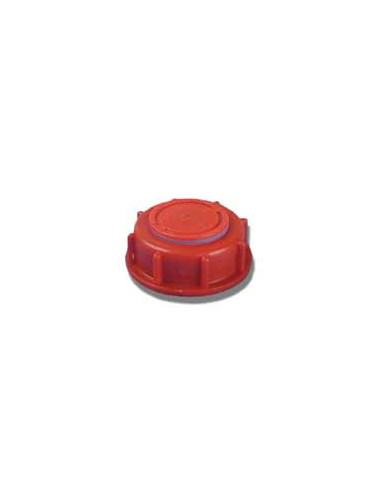 Bouchon F DIN61 (S60X6) Rouge Flex-Put + Inviolabilité jaune