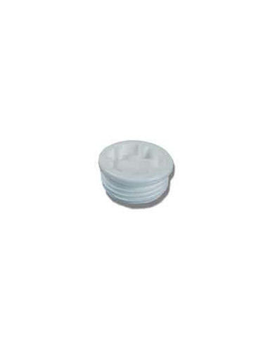 Male Cap 2" S56X4 white (Tri sure) - Push-Lock™ cap compatibility + PE square gasket