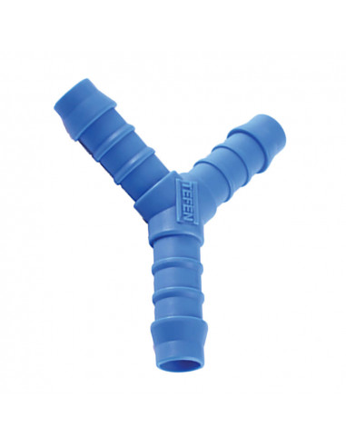 Hose connector Y fittings - Blue nylon 6.6