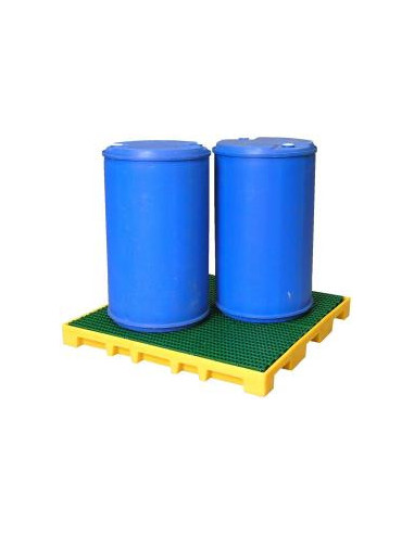 Square 120 L retention floor (HDPE) - polypropylen duckboard