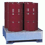 Bac de rétention carré 440 litres en acier galvanisé